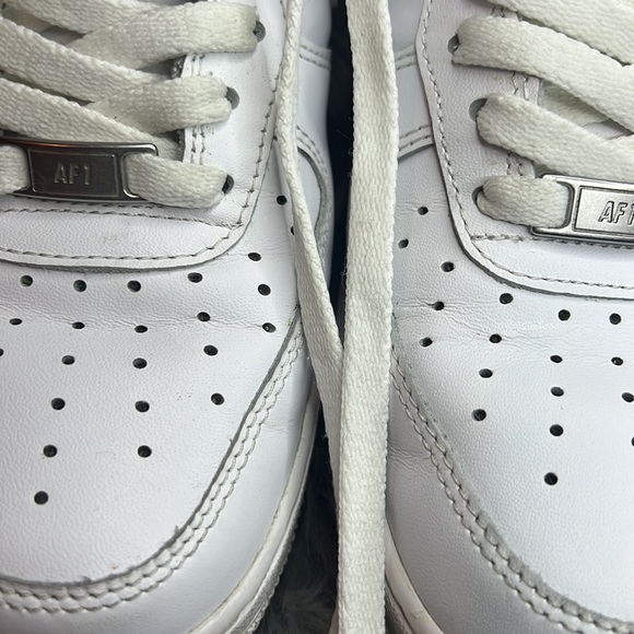 Nike Men's White Airforce 1 Shoes size 9 - Picture 10 of 13